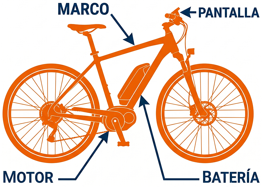 Encontrar los números de identificación de la e-bike