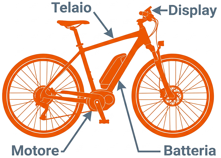 Trovare i numeri di identificazione dell'e-bike